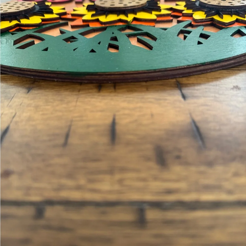 Hello Sunflower Summer Wall Decor